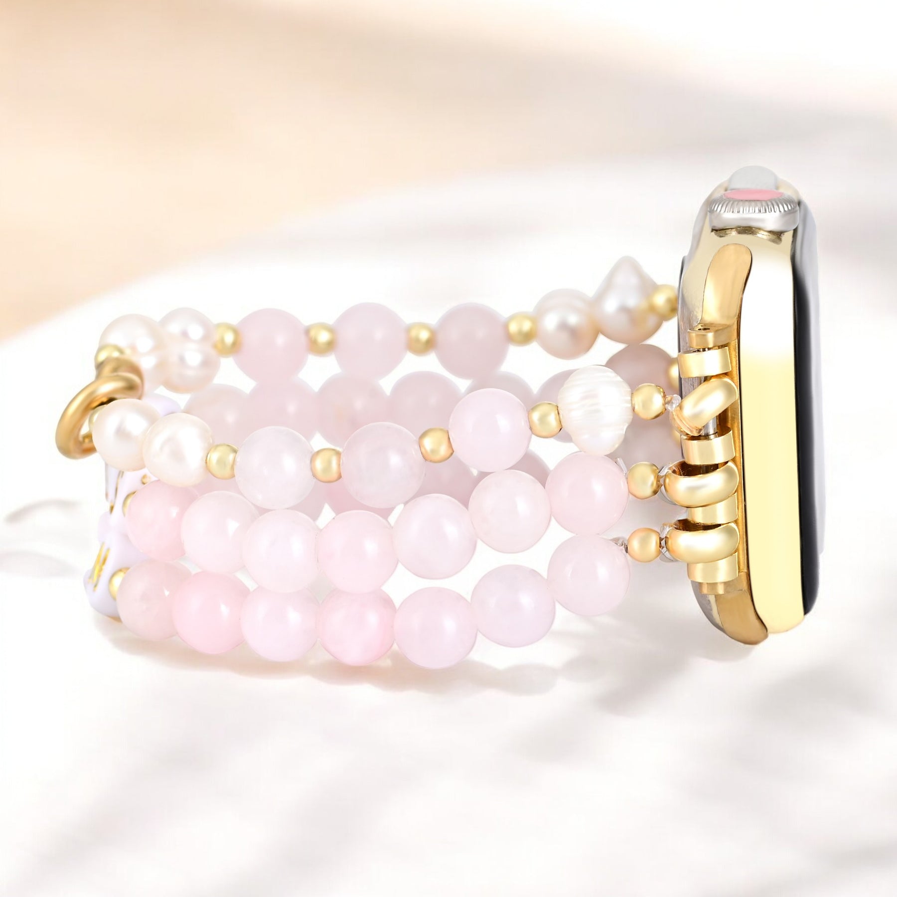 Boss Mom Rose Quartz Stretch Apple Watch Armband