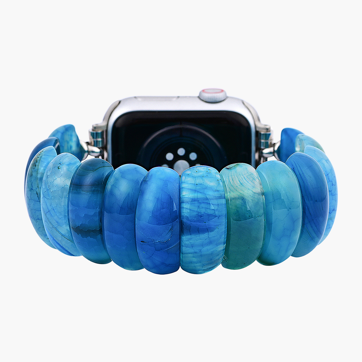 Bracelet extensible en agate Ocean Essence Apple Watch