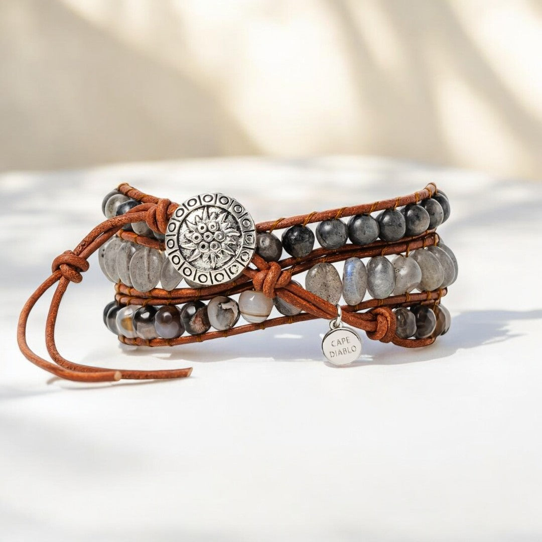 Labradorit Kunsthandwerker Wickelarmband