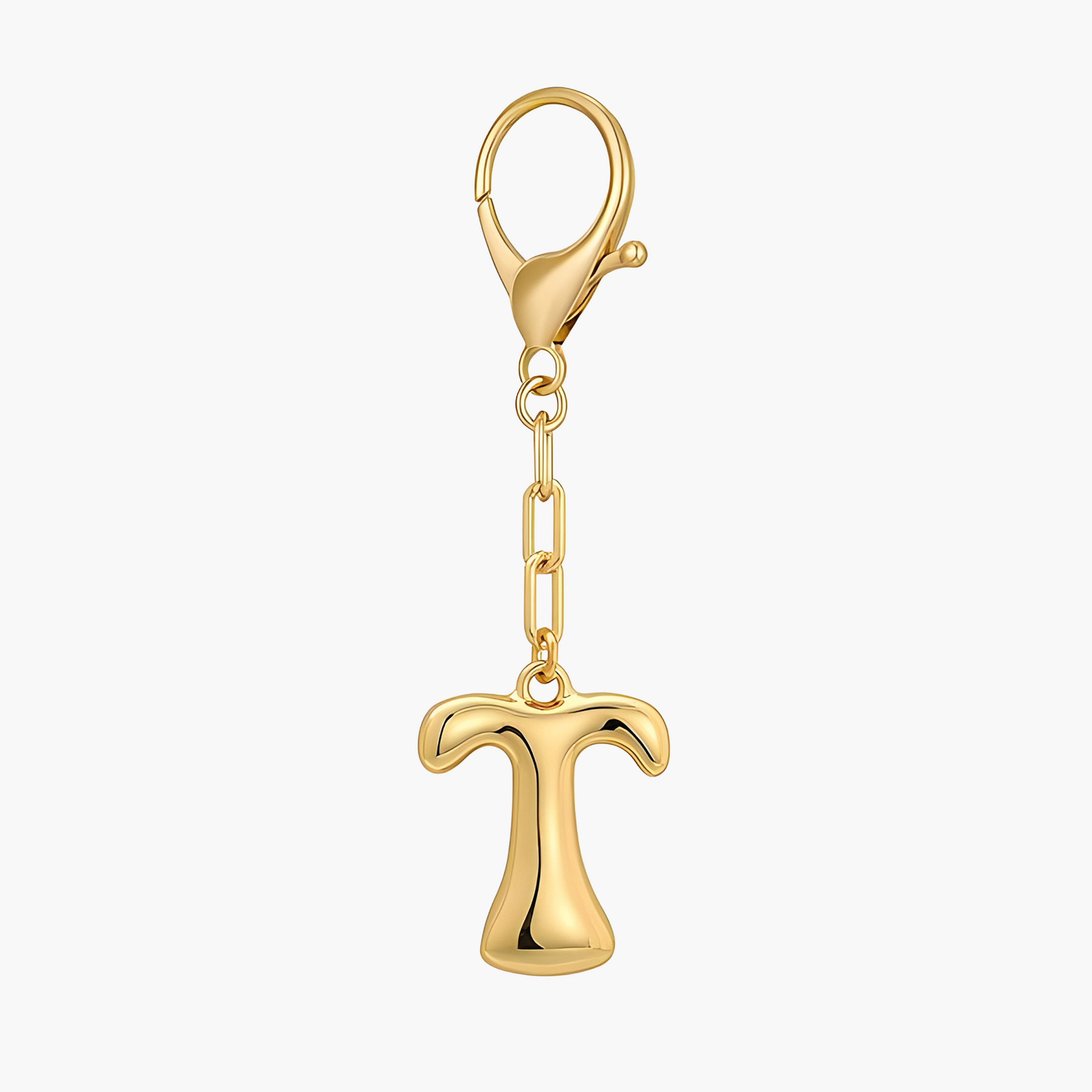 Schlüsselanhänger mit Initial-Buchstaben in Blasenoptik & Taschenanhänger