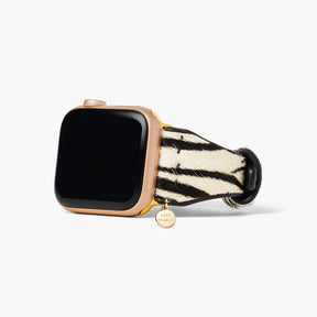 Luxuriöses Lederarmband Apple Watch Zebra“