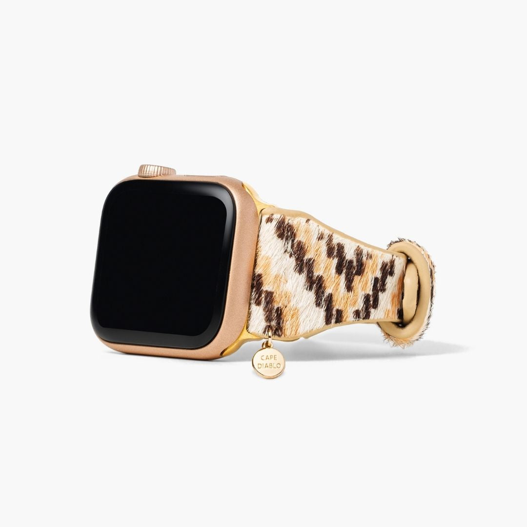 Bracelet Apple Watch en cuir Escalade ébène