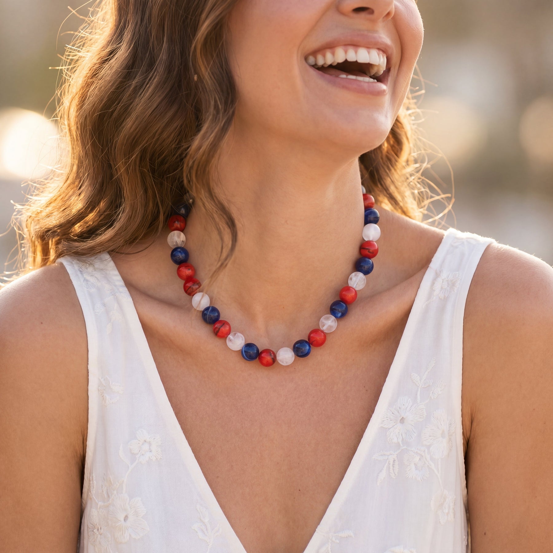 Collier perlé Chunky America 250