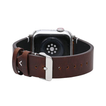 Dunkelbraunes Lederarmband für Apple Watch Herren