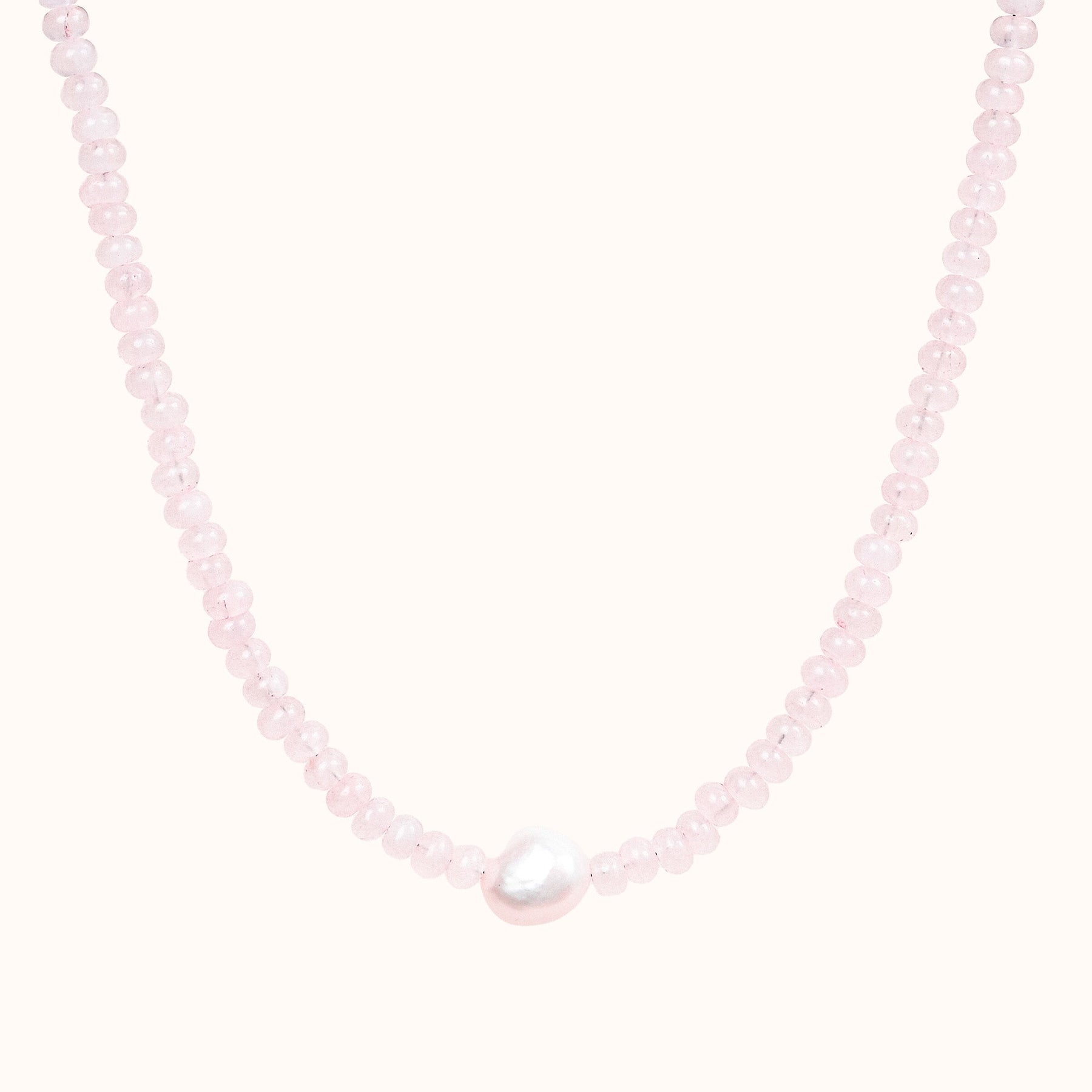Collier Perle Éclat Rose