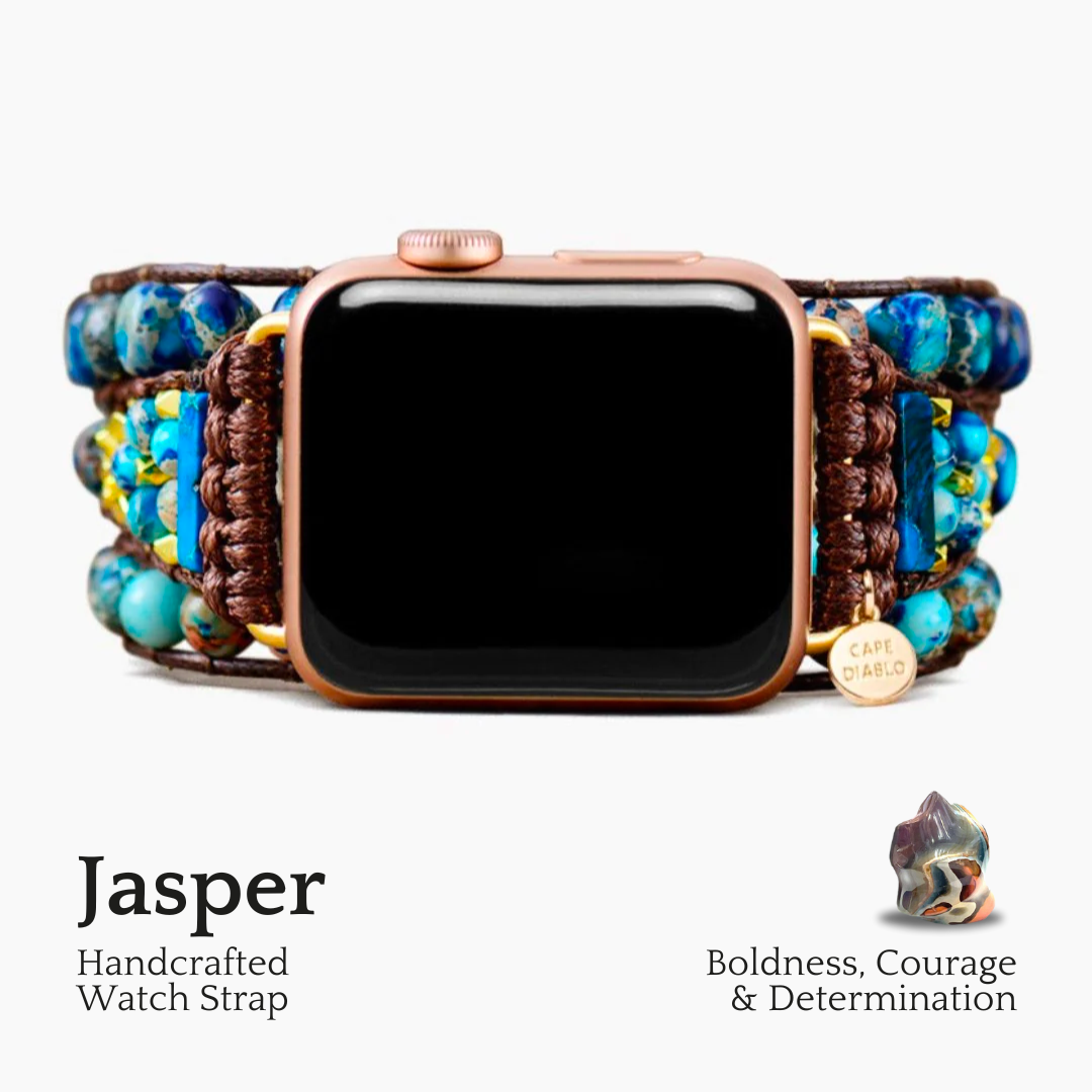 Anmutiges blaues Jaspis- Apple Watch Armband