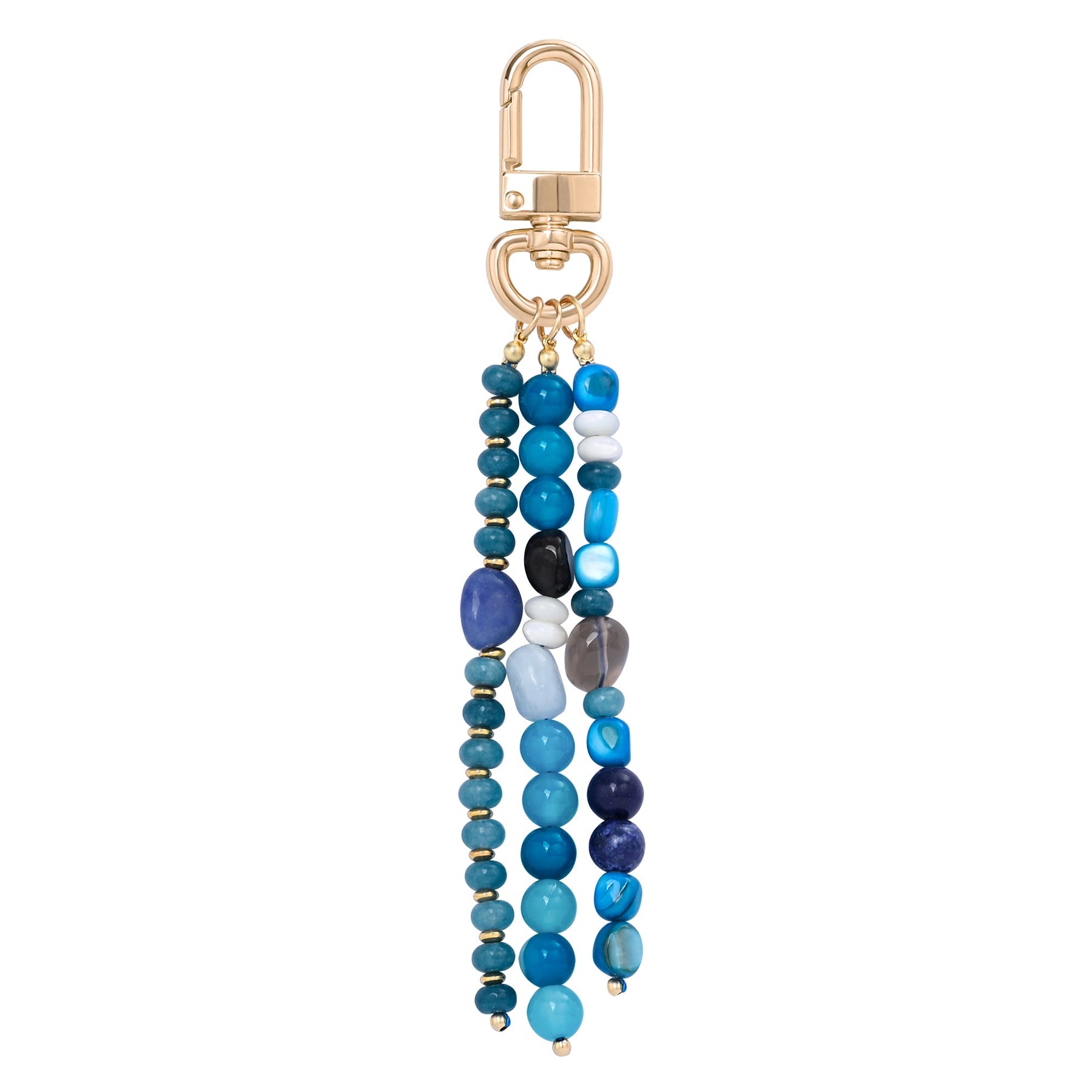 Charm de sac Harmonie en Agate Bleue
