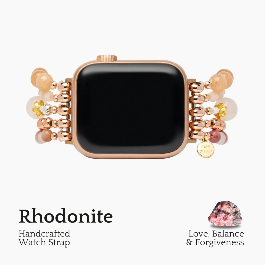 Burgunderrotes Stretch-Apple-Watch-Armband