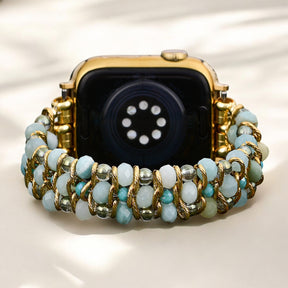 Amazonit Traum Geflochtenes Apple Watch Armband