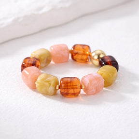 Herbstliches Glut-Mix-Klunkerarmband