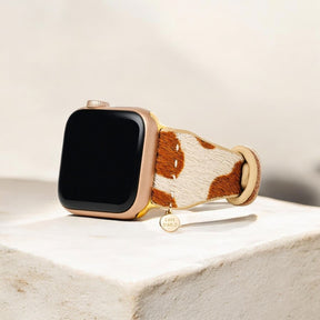 Bracelet Apple Watch en cuir lisse Savannah
