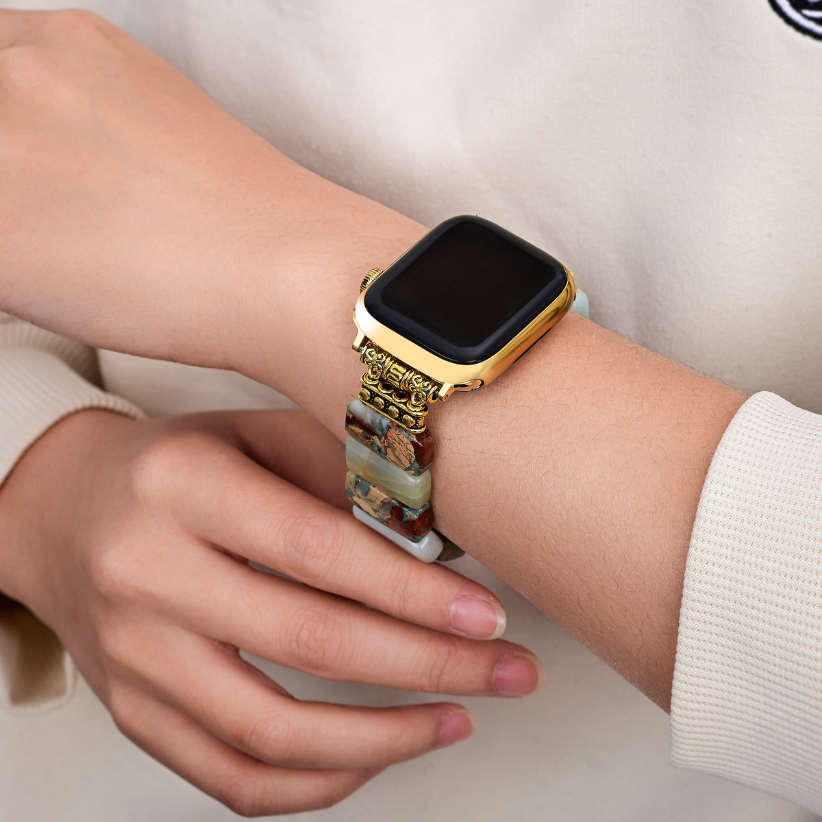 Bracelet extensible Earth Amazonite pour Apple Watch