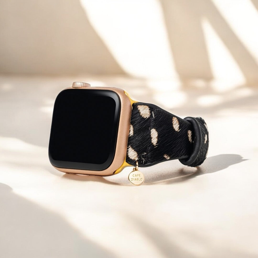 Monochromes Safari-Leder Apple Watch Armband