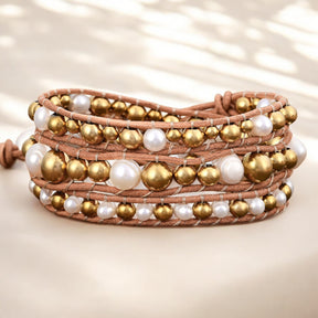 Bracelet enroulé Pearl Bliss