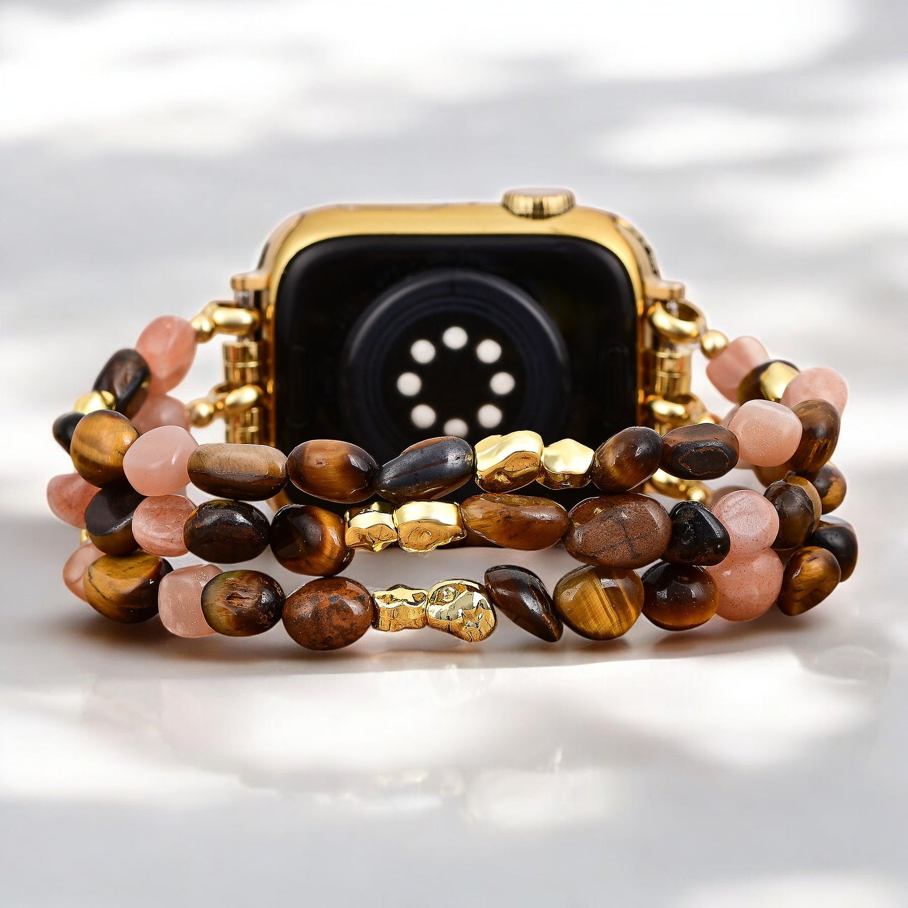 Golden Glowcore Stretch Apple Watch Armband