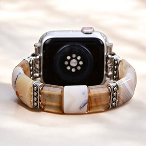 Bracelet extensible en agate Sacred Sands pour Apple Watch