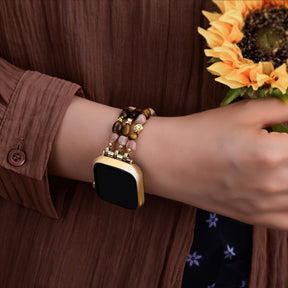 Golden Glowcore Stretch Apple Watch Armband