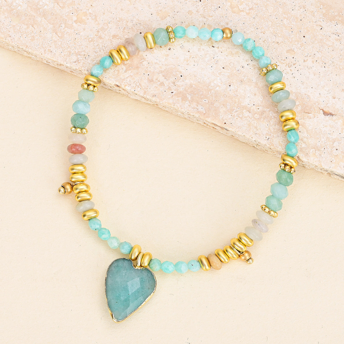 Bracelet Lotus Agate de Minuit