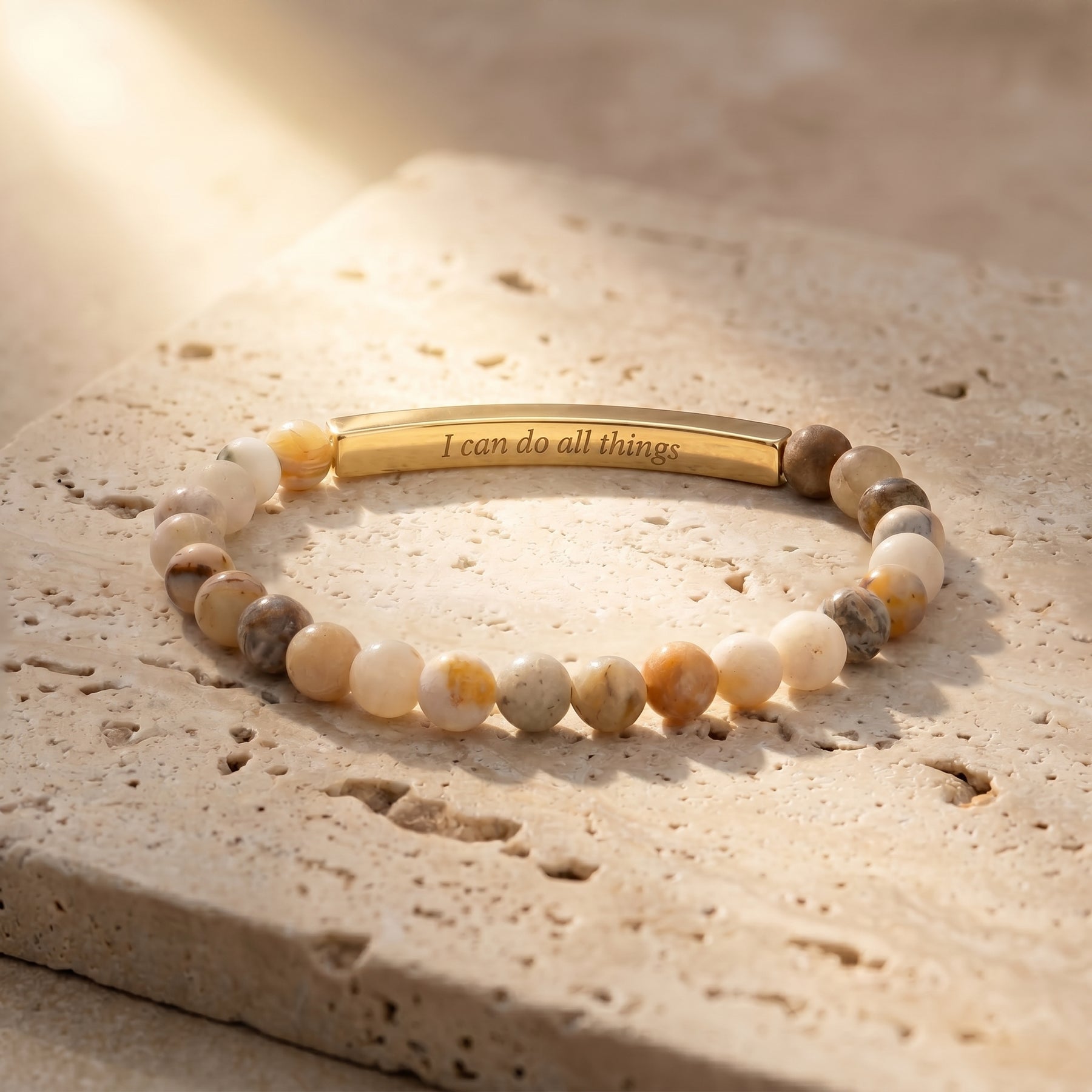 Geheimnachrichten-Stein Bracelets