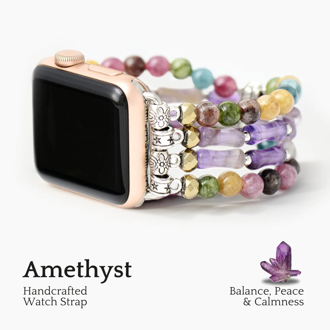 Bracelet extensible Mosaic Amethyst pour Apple Watch