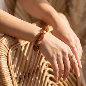Bracelet doré Terra chunky