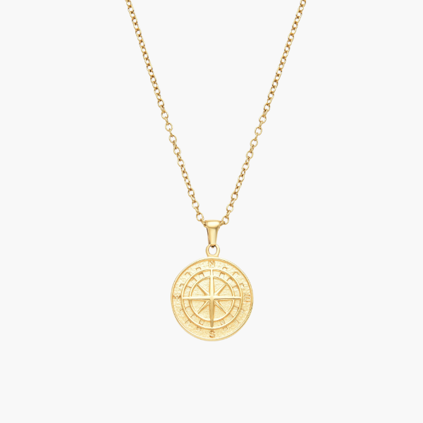 Kompass Anhänger (Gold)