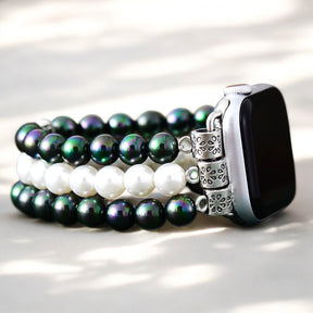 Galaxy Pearl Stretch Apple Watch Armband