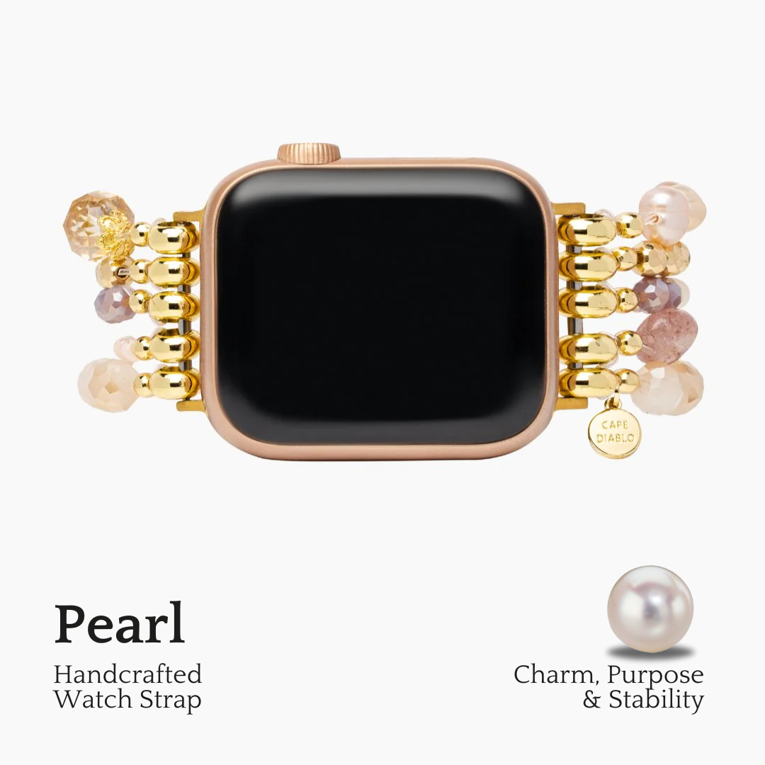 Bracelet extensible Pearly Rosette pour Apple Watch