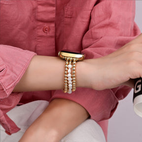 Pearl Radiance Stretch Apple Watch Armband