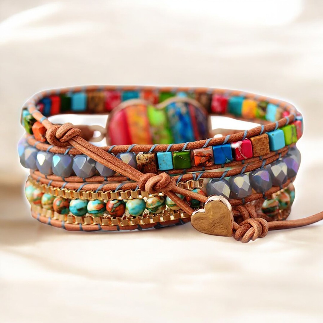 Lebhaftes Chakra-Schutzwickelarmband