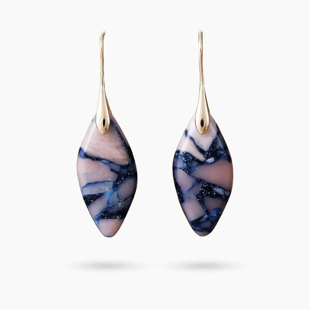 Boucles d'oreilles Jaspe Horizon Azur