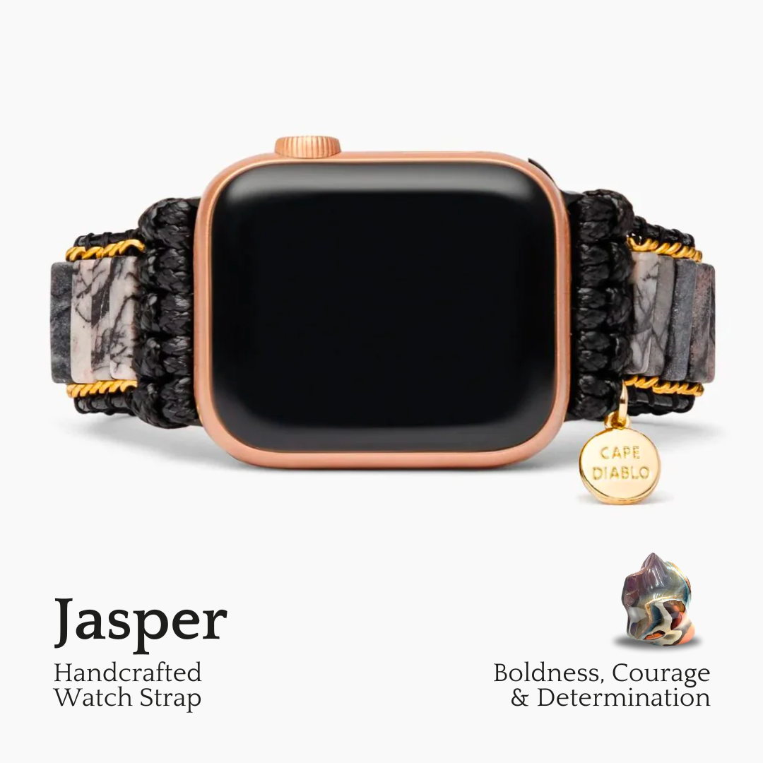 Opulentes Apple Watch Armband aus Jaspis