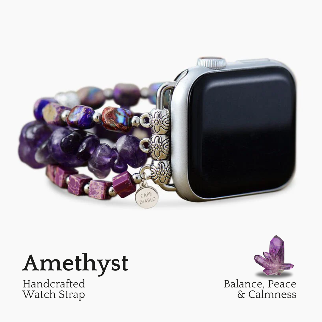 Royal Amethyst Stretch-Armband für Apple Watch