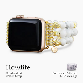 Bracelet Apple Watch extensible Howlite Spirit