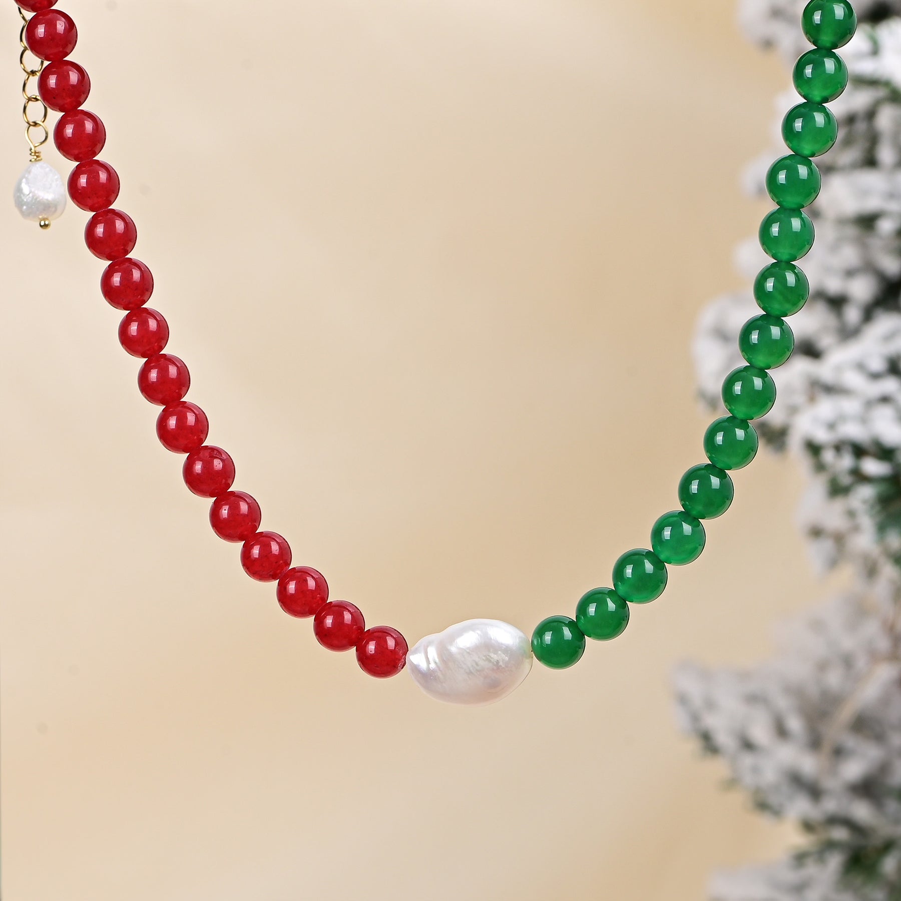Collier de perles de Noël Winterberry