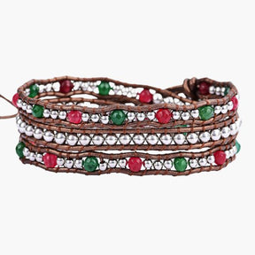 Bracelet enroulé de Noël au pays des merveilles hivernales