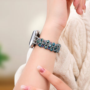 Bracelet tressé Apatite Azure pour Apple Watch