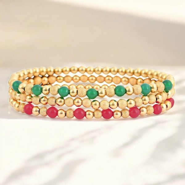 Festliches Weihnachts-Eleganz-Armband-Set