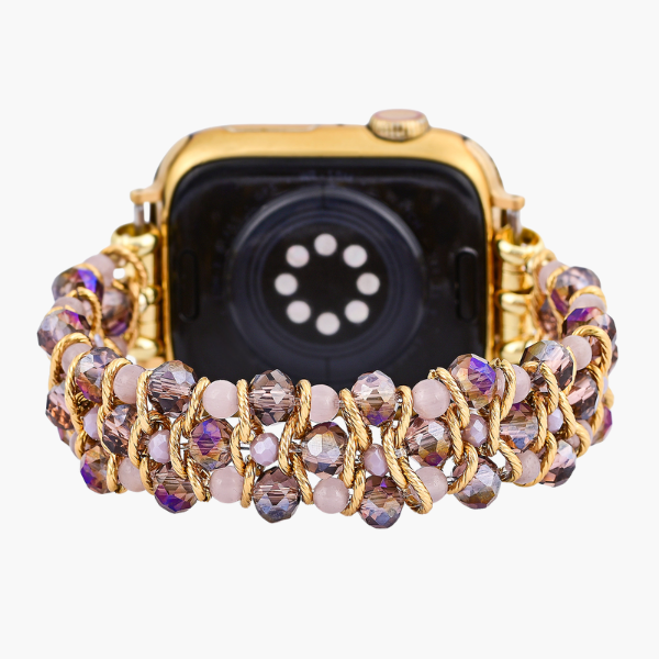 Goldene Serenity Gem Geflochtene Apple Watch Armband