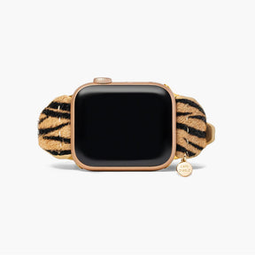 Elegantes Streifen-Lederarmband für Apple Watch