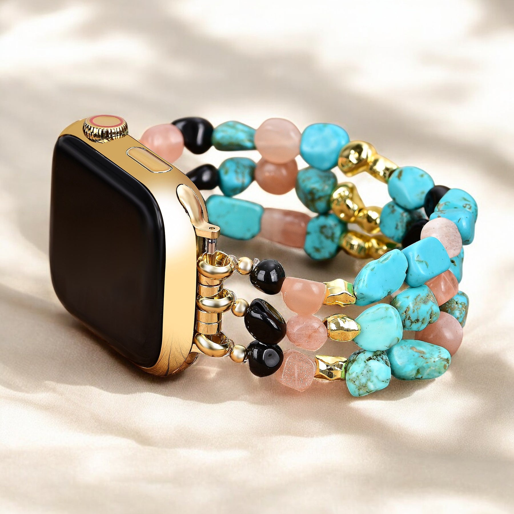 Desert Oasis Stone Stretch Apple Watch Armband
