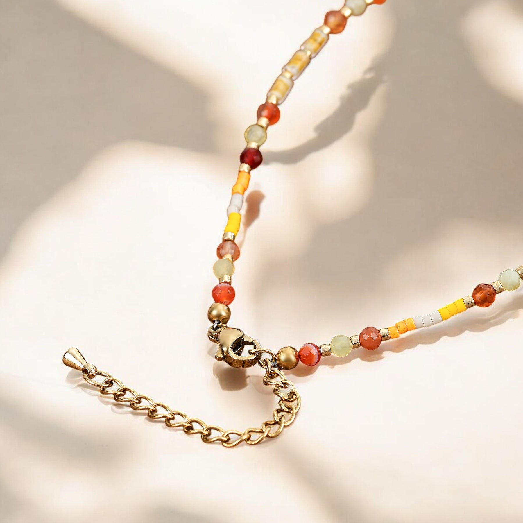 Bracelet de cheville en agate Sunfire Glow
