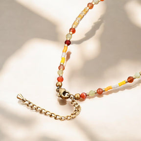 Bracelet de cheville en agate Sunfire Glow