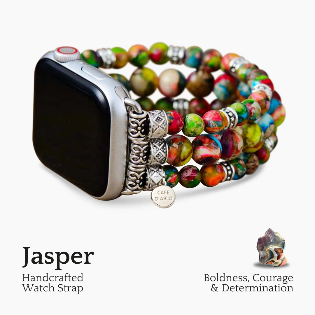 Vineyard Jasper Stretch-Apple-Watch-Armband