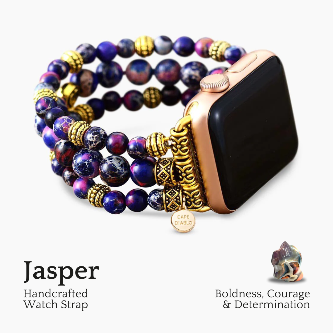 Purple Jasper Stretch Apple Watch Armband
