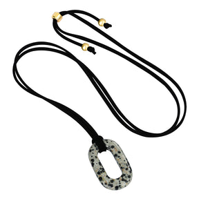 Collier Sérénité Turquoise en Daim