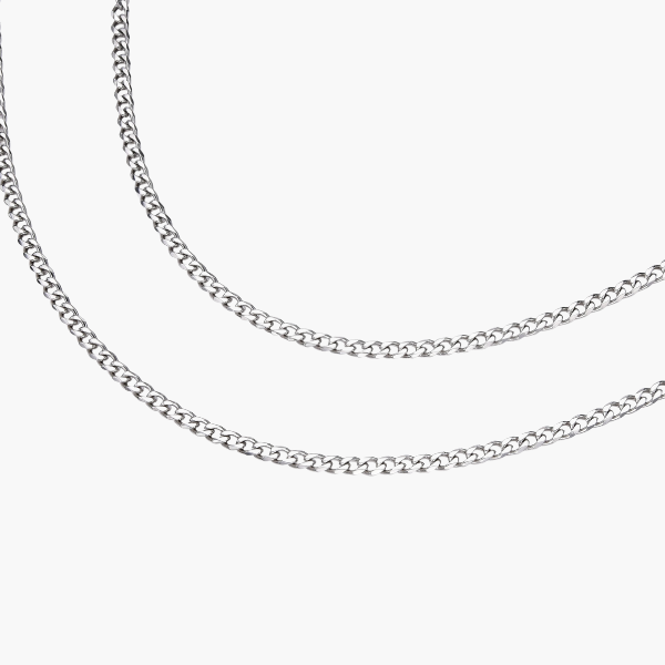 Chaîne cubaine (Argent) 4mm