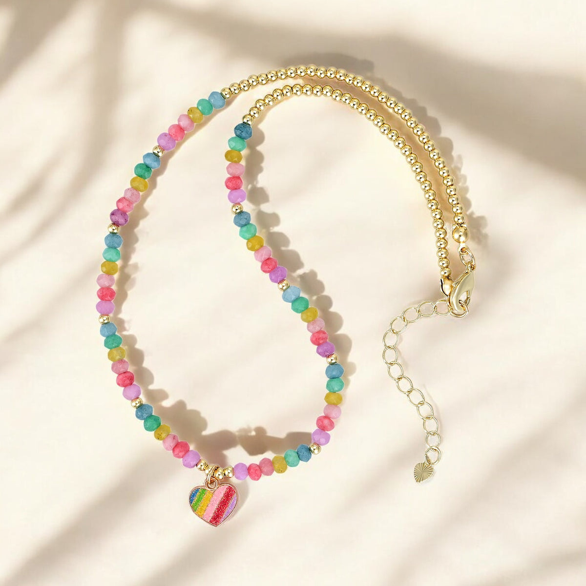 Collier Coeur Pastel