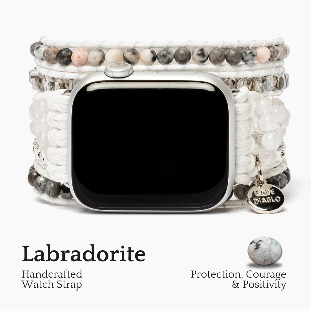 Weißes Labradorit Apple Watch Armband