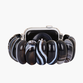 Silver Ember Stretch Apple Watch Armband